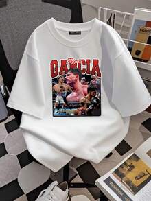 T-shirt femme imprimé Ryan Garcia, design de t-shirt de boxe, téléchargement numérique PNG de boxe, style vintage années 90 de boxe - Blanc - Voir 2