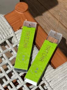 Palitos de incienso natural de Matcha de Kyoto | Fragancia duradera para el hogar Aromaterapia | Alivio del estrés, calmante y relajante | Combustión limpia | Purificación del aire para dormitorio, oficina, yoga y meditación | Regalo ideal para cumpleaños, graduación y reuniones familiares - Matcha de Kioto - Ver 8