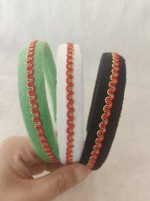 2-3条柔软舒适的发带，甜美少女青春气息发带 - 彩色 - 查看 5