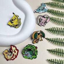 Bộ ghim cài áo hình logo Pokemon - Ghim cài bằng kim loại tráng men, có thể dùng làm phụ kiện quần áo và ba lô, quà tặng độc đáo, huy hiệu trang trí. - Nhiều màu - Xem 2