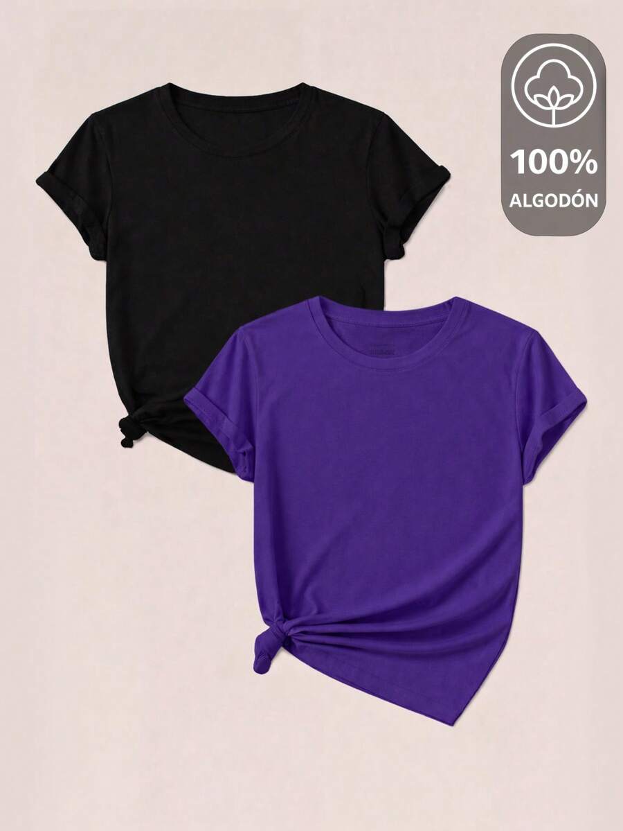 Women T-Shirts - Violet Purple - View 1