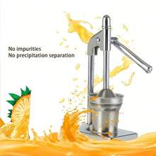 Máy ép trái cây bằng tay bằng thép không gỉ - Sử dụng cho cả nhà hàng và gia đình, cấu trúc chắc chắn, dễ vệ sinh, không cần điện, thích hợp cho cam, bưởi, chanh, táo, các loại quả mọng, rau củ, lý tưởng cho nhà hàng và bếp gia đình. - Xem 7