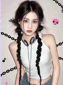 European And American Style Braided Bun, Bubble Braid, Double Ponytail, Sweet And Hot Girl Wig Braids - Multicolor - View 4