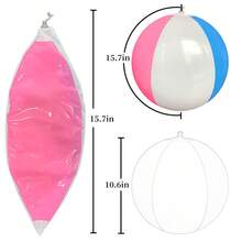 12pcs PVC Material Children Beach Balls, For Summer Pool And Beach Games, Gifts And Birthday Party Supplies, Classroom Party Decorations - Multicolor - View 7