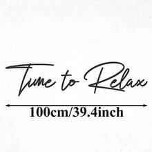 HELLOYOUNG 3 Pieces Relaxing Time Metal Wall Decoration, Bathroom And Bedroom Decoration, Suitable For Room Decor, Room Decor, Wall Decor, Home Decor, Bathroom Decor, Coffee Bar Essentials, Wall Art - 黑色 - 查看 12