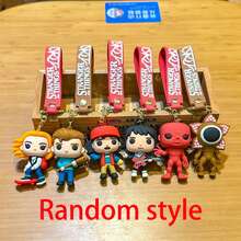 1个可爱创意钥匙扣，情侣包包挂件，吊坠，礼品娃娃，汽车钥匙扣，男女通用吊坠，完美的节日礼物，送给粉丝和朋友的礼物（款式随机） - 彩色 - 查看 10