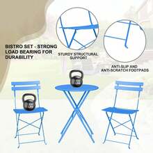 Outdoor Table & Chair Sets - Blue - View 3