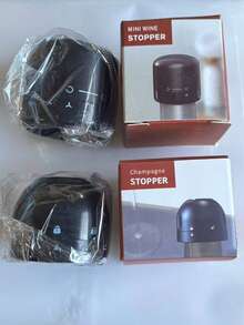 1pc Reusable Wine Bottle Stopper, Vacuum Preservation Device To Keep Wine Fresh And Leak-Proof, Suitable For Commercial Use In Restaurants And Bars, Home Red Wine Bottle Cap, Silicone Sealed Champagne Bottle Cover, Compact Wine Preserver, Bar Tools - Multicolor - View 12