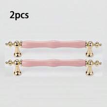 2pcs/1pc Cute Pink Ceramic Handle With Zinc Alloy Base - Retro Style, Suitable For Dresser Drawers, Cabinets, Antique Cabinets - Great For Home Decor - View 16