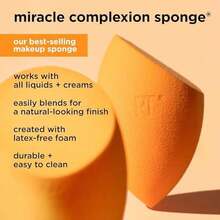 Miracle Complexion Beauty Sponge Makeup Blender, Set Of 4 - Orange With Case-1 Count (Pack Of 1) - View 4