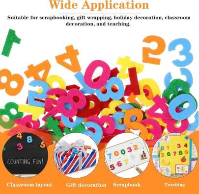 100PCS Felt Numbers…