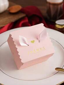 10pcs Children's Party Theme Foil Candy Boxes, European Minimalist Creative Birthday Candy Gift Paper Boxes, Suitable For Baby Shower - Multicolor - View 4