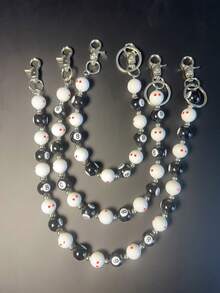 New Billiard Chain Belt, Punk Y2K Hip Hop Waist Luxury Accessory, Halloween & Holiday Gift, Random Digit Sequence Delivery - Multicolor - View 4