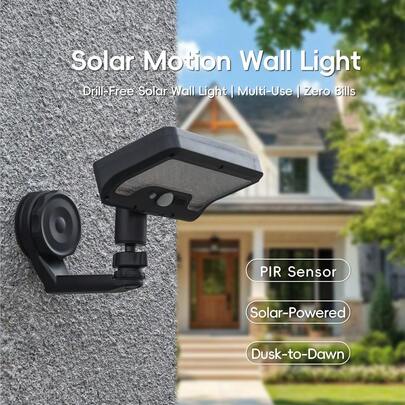 1pc 92 LED Solar Powered Motion Sensor Light, Outdoor Lighting For Desk, Wall, Street, Garden Security Lighting, Foldable Design, Adjustable Bracket, Multi-Mode Illumination, Home Safety