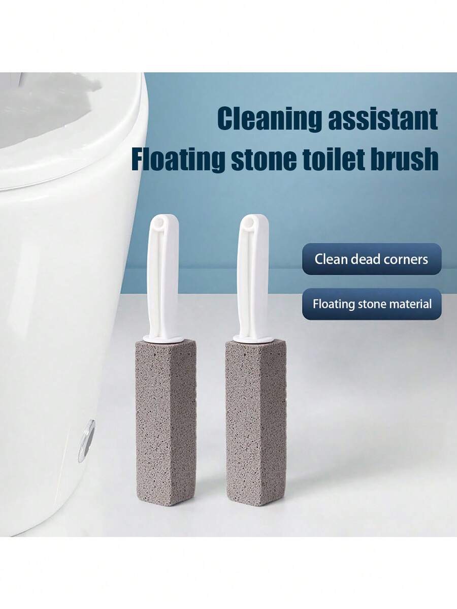 1块浮石马桶清洁器 - 现代风格，去污力强，适用于去除硬水垢、水垢、铁锈和铁粉 - 家用清洁工具