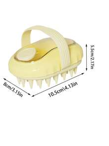 Pet Shampoo Dispensing Bath Brush, Dog & Cat Grooming Tool For Washing, Massaging & Shedding Control - View 8