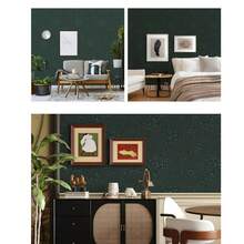 1 Roll Romantic Rose Embossed Wallpaper, 45cm*100/300/500cm, Thickened Wear-Resistant For Living Room, Bedroom, Entrance, Balcony, TV Background Wall, Self-Adhesive - Green Rose Pattern - View 5