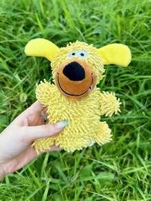 尖叫狗玩具，拖把玩具，摇晃发声，蓝色，可自娱自乐、缓解无聊，耐咬耐磨牙，小型犬专用宠物用品 - 彩色 - 查看 9