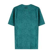 Under Armour Camiseta masculina casual e confortável UA Tech Tee Pixelate, ideal para uso diário, atividades ao ar livre e esportes. Modelagem relaxada, manga curta, perfeita para o verão. - Verde retrô - Ver 2