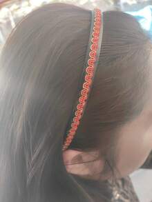 3-4条柔软舒适的发带，甜美少女青春气息发带 - 彩色 - 查看 3