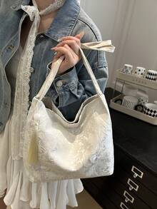 2026 New Summer Fashion High-End Underarm One Shoulder Bag, Versatile Butterfly Design Tote Bag For Women, Large Capacity - Multicolor - View 5