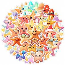 50张星形贴纸，形状各异，闪光贴纸，趣味贴纸，亮片贴纸，可爱贴纸，艺术贴纸，适用于笔记本电脑、滑板、日记本、笔记本、手机、杯子、吉他、行李箱、电脑、冰箱、桌子等。 - F - 查看 5