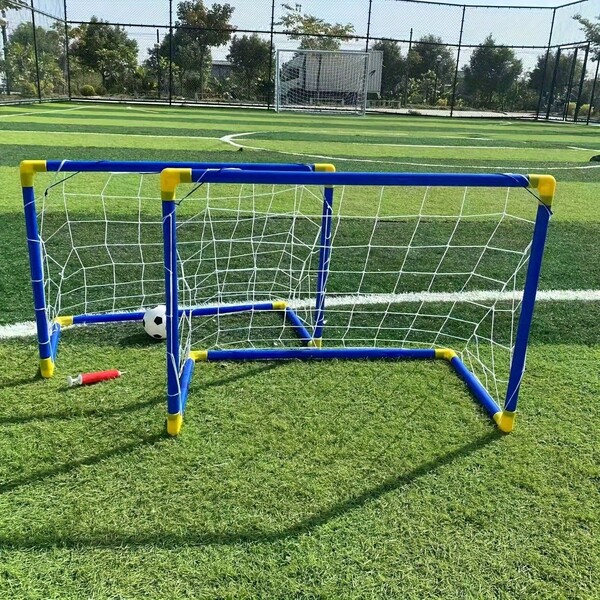 1 Set Mini Foldable Soccer Goal, Best Choice For Outdoor Sports In Summer, Plastic Soccer Goal Post Combination, Inflatable Sports Toy Suitable For Teenagers, Suitable For Indoor And Outdoor Team Games