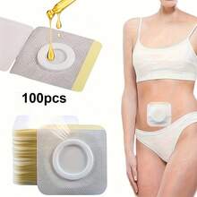 20/50/100片装一次性蓖麻油肚脐贴，自粘式（无油） - Multicolor - 查看 8