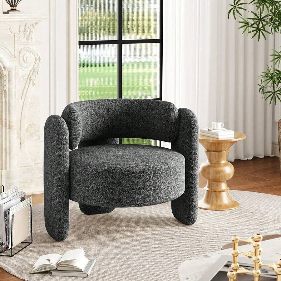 Living Room Chairs - Dark Grey - View 1