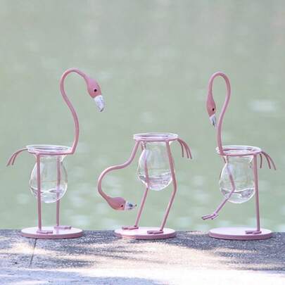 Flamingo Hydroponic Flower Vase - Suitable For Pothos Plants, Perfect Desktop Decor, 3 Stunning Styles Available