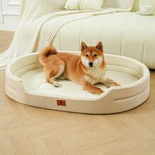 wuyingongfang Oxford Fabric Rectangular Pet Bed, Waterproof, Dirt-Resistant, Urine-Resistant, Multi-Purpose Dog/Cat Bed, Warm, Soft, Comfortable, Anti-Hair, Anti-Wear, Suitable For Small, Medium And Large Cats And Dogs, All-Season Use - Beige - View 4