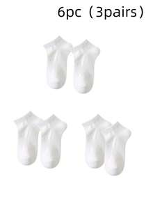 1/5/10 Pairs Women Ankle Socks, Black & White Invisible Socks, Cute Socks Suitable For All Seasons And Occasions, Soft And Smooth - Multicolor - View 7
