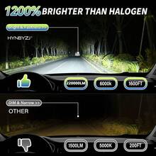 HYNBYZJ 2 bóng đèn pha LED công suất cao 320W H7 H4 H11 Canbus H1 H9 9005 HB3 9006 HB4 9012 HIR2 Turbo Lamp 6000K cho xe hơi, 12V - A - Xem 7