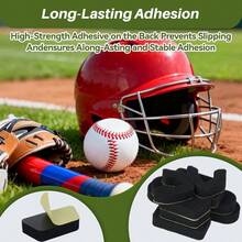 Helmet Padding Set Pads Compatible With Batting And Catchers Helmets, 0.79 Inch Thickened Pads Baseball And Softball Players  Training - ‎Black - View 6