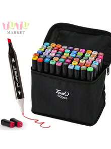 Incluye un juego de 24/48/60/80/120/168 lápices dobles. Las puntas ofrecen diferentes grosores para dibujar y colorear, ideales para arte, aprendizaje de dibujo, o como un regalo para familiares. - Multicolor - Ver 14