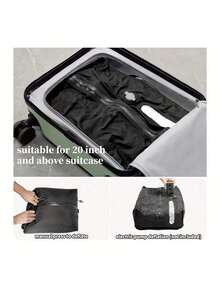 16L/29L Reusable Vacuum Storage Bags, No Electric Pump Needed One-Way Valve Compression Bags For Travel Luggage & Clothes - A - View 7