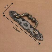 3/6pcs Vintage Furniture Handles, Zinc Alloy Antique Cabinet Handles, Furniture Handles For Drawers, Chests, Cupboards, Dressers, Kitchens, Home DIY Decor, With Screws - Multicolor - View 2