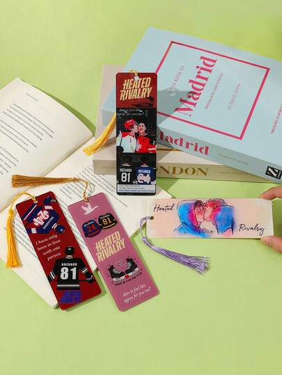 1 قطعة إشارة كتاب من الأكريليك بموضوع "مواجهة حلبة الجليد" - عنصر هوكي الجليد + علامة قراءة رواية، مثالية لقراء الرياضات الشتوية، بضاعة مفضلة للمعجبين