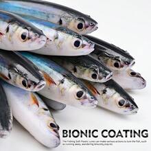 3 mồi câu cá mềm dài 14,5cm, nặng 33,3g, không chì, lưỡi câu ngược, mô phỏng mồi câu cá thu và cá trê, thích hợp cho câu cá biển và câu cá trên thuyền. - Nhiều màu - Xem 1
