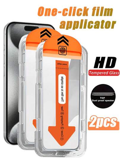 Bộ 2 miếng dán màn hình cường lực 4K độ phân giải cao, chống trầy xước, chống nước, chống bám vân tay, độ cứng 9H, vừa khít với ốp lưng điện thoại, độ trong suốt cao, thích hợp để bảo vệ điện thoại hàng ngày tại nhà/văn phòng. Tương thích với iPhone 17 Pro Max/17 Pro/17 Air/17/16 Pro Max/16 Pro/16 Plus/16/15 Pro Max/15 Pro/15 Plus/15/14/13/12 và các dòng máy khác.