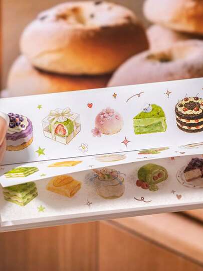 20张食物主题镂空贴纸，“饥饿时刻”系列，适用于礼品、办公室、家居、标记、标签、教室、玩具、学生日记本、创意复古装饰DIY贴纸