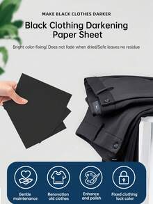 Hojas protectoras de color de ropa negra, bloquean los tonos oscuros, evitan la decoloración y el sangrado de color, mantienen la ropa oscura con aspecto nuevo, bloqueo de color de ropa marrón - A granel - Ver 2