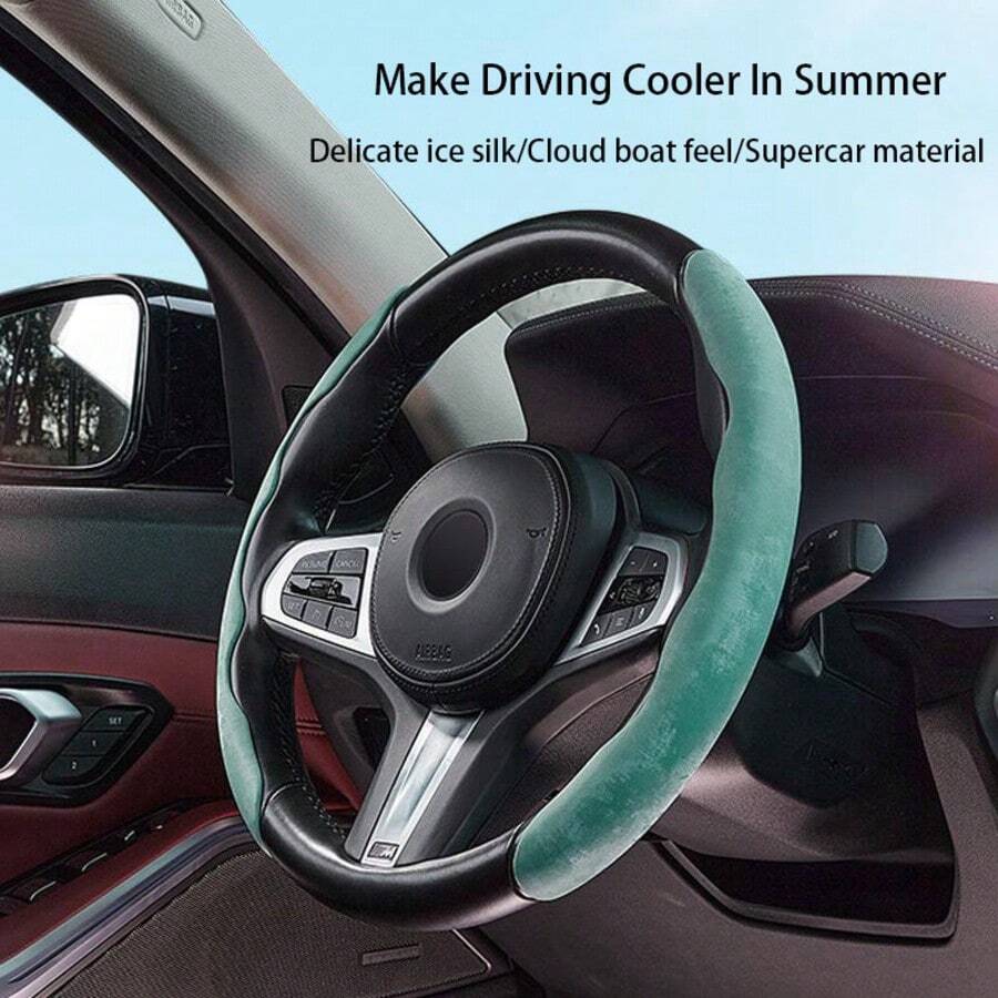 Bộ 2 bọc vô lăng nhung họa tiết bông tuyết, siêu mỏng, chống trượt, thoáng khí, nâng cao trải nghiệm lái xe, phù hợp với mọi loại xe, thiết kế tối giản, đa chức năng. - Nhiều màu - Xem 1