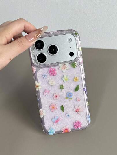 1 cái, Bột phát sáng theo phong cách với họa tiết hoa lá, thích hợp cho iPhone 17, 17 Pro Max/ 16 Pro Max/ 15 Pro/ 14, 13/12/11. Thích hợp làm quà tặng cho gia đình/bạn bè/chị gái/bạn gái vào ngày Valentine/sinh nhật/quà tặng/Ngày của Mẹ.