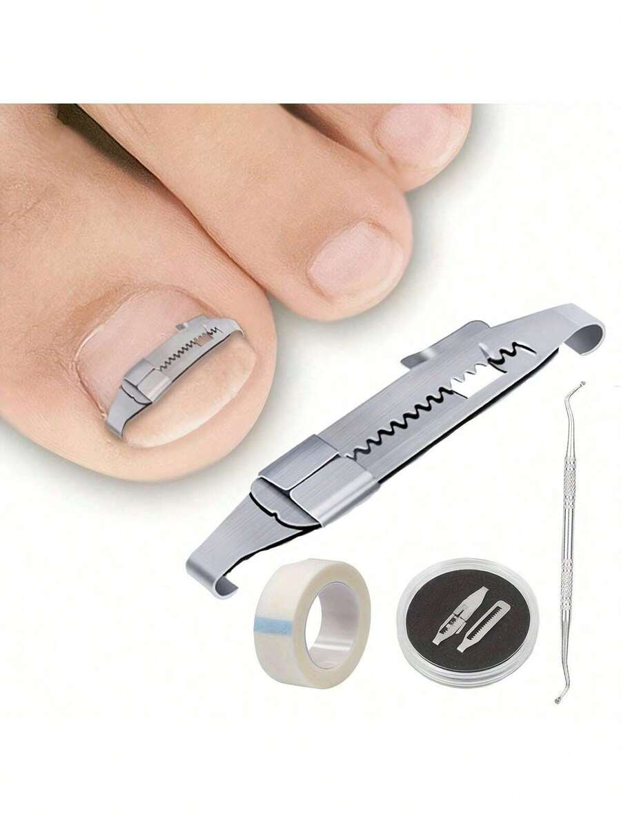 Stainless Steel Manicure & Pedicure Tool Set, For Nail Trimming And Foot Care