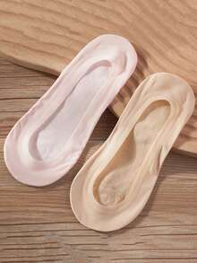 1/5/10 Pairs Of Summer Invisible Women's Ice Silk Ultra-Thin Breathable Anti Slip Boat Socks - Multicolor - View 6