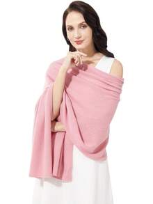 Soft Cashmere Blend Wrap Scarf For Travel, Extra Large 87"X28" - 櫻桃粉 - 查看 1