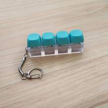 Keycap Pop Fidget Toy Keychain - A Finger-Press Gadget For Adults, Enjoyable Desk Accessory, Compact Mini Push Bubble Toy For Concentration - Multicolor - View 11