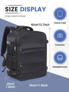 40*30*20cm Vacuum Compression Travel Backpack With Air Pump, Suitable As Carry-On Luggage And Daily Backpack, Unisex Design With Comfortable Back, Dry-Wet Separation Pocket, Airline Approved - Multicolor - View 4