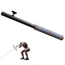 Accesorio de landmine para gimnasio en casa con mango de agarre de espuma, barra recta para remo de un solo brazo y equipo de entrenamiento de fuerza para press de hombros - Negro - Ver 1